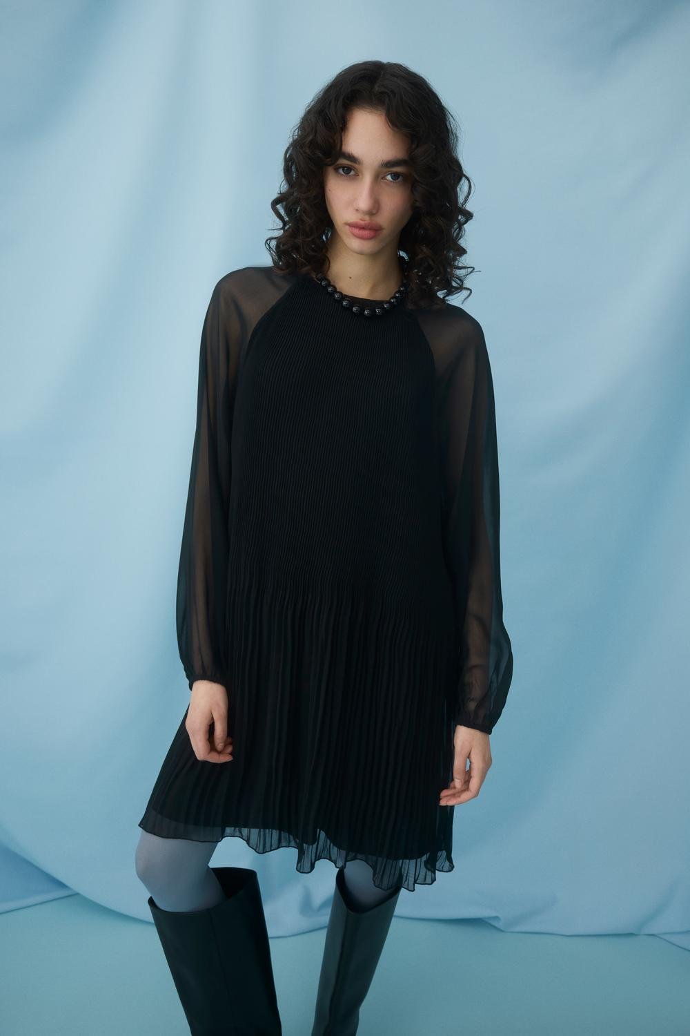 VIDALIANA Short Dress - Black Beauty - VERO MODA & VILA Bergvik